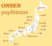 Onsen – japoniškos pirties paplitimas